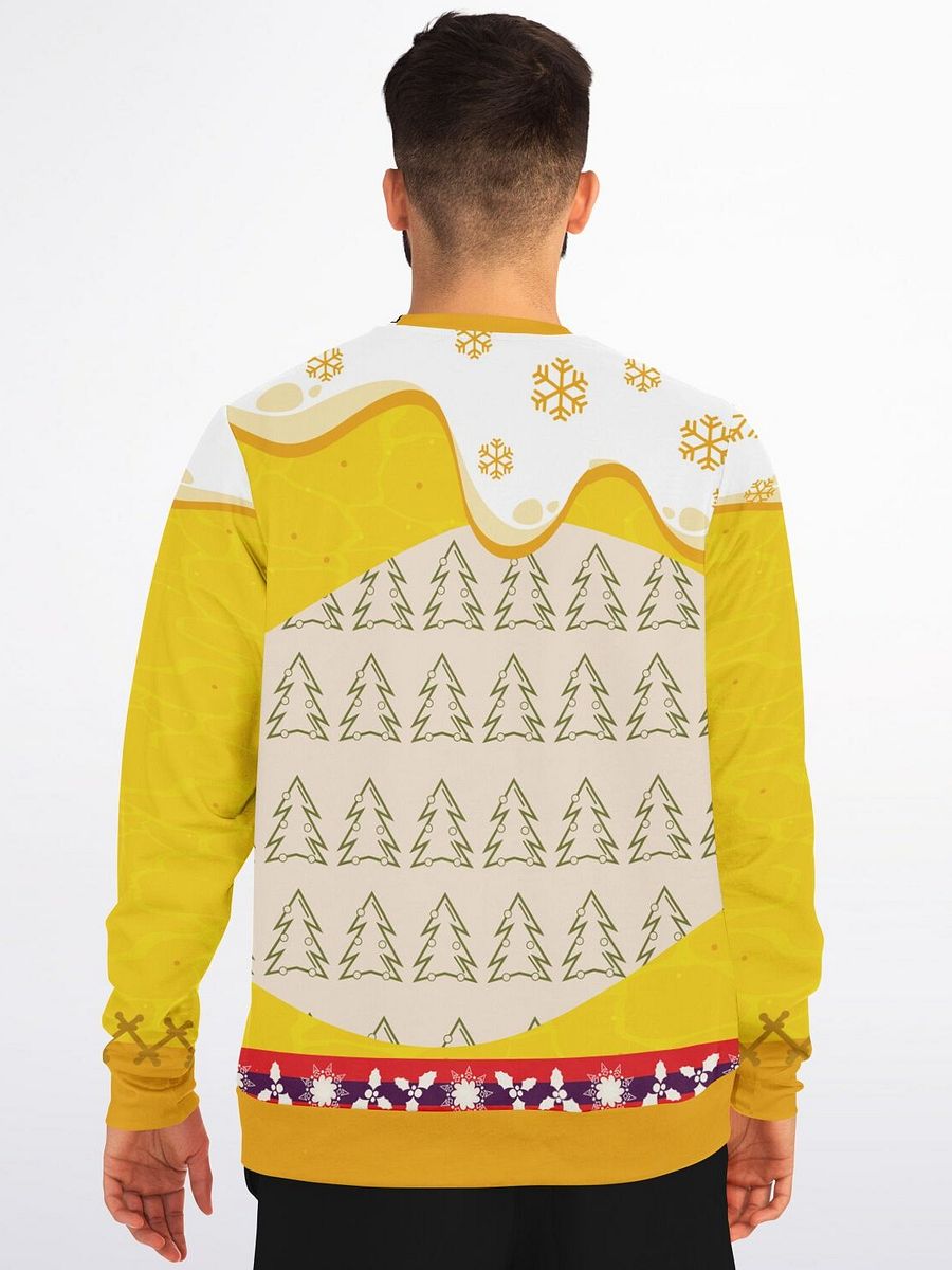 Beer and Ice Bucket List Yellow Sweatshirt | Funny Winter BBQ Sweater | Casual Party Outfit | Unisex Beer Lover Gift product image (6)