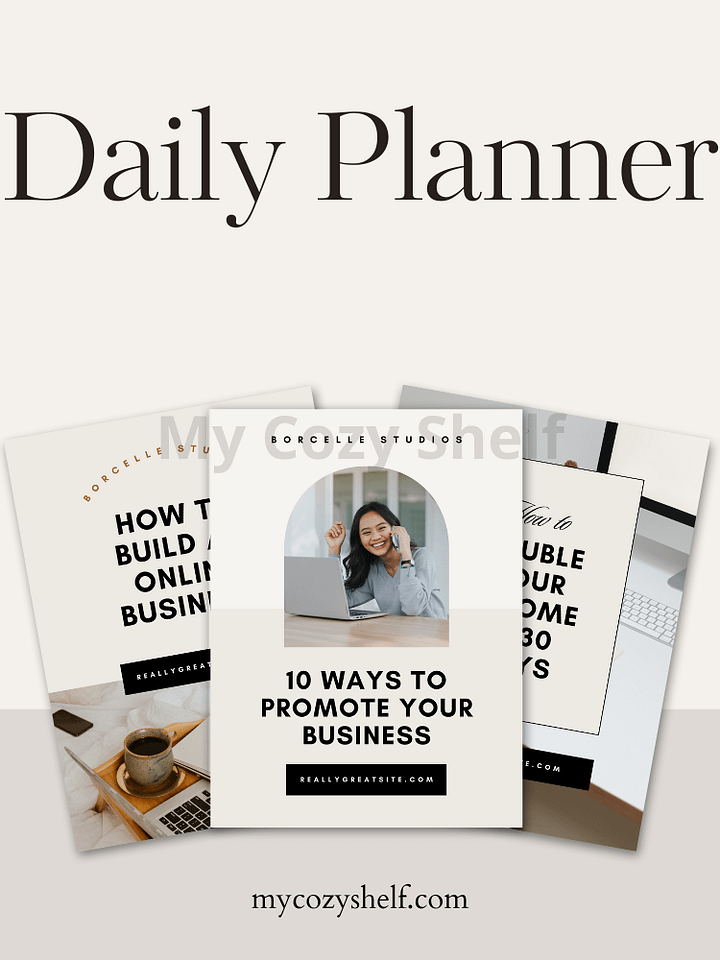 Daily Planner: Printable New Year PDF Organizer for Productivity & Goal Setting product image (2)
