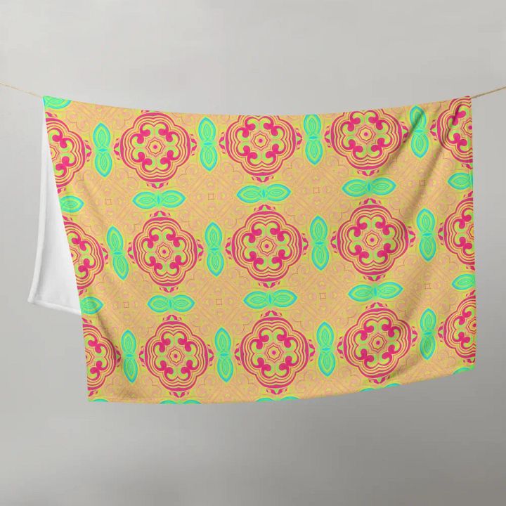 Bright Abstract Flower Blanket product image (1)