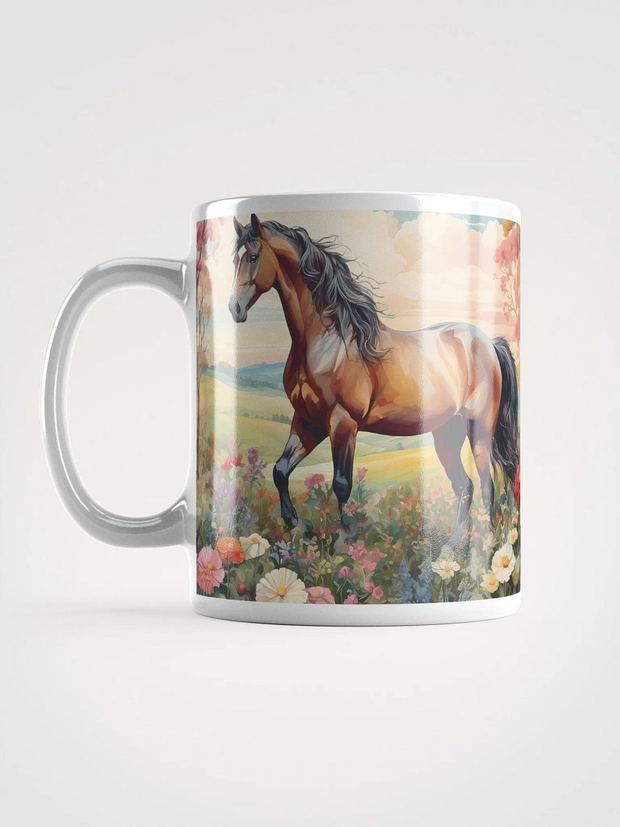 Floral Stride Mare Horse Mug product image (6)