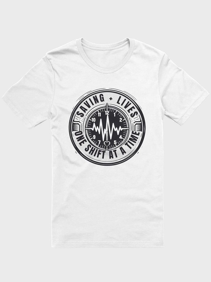 saving lives, Heartbeat Hero Emblem T-Shirt product image (3)