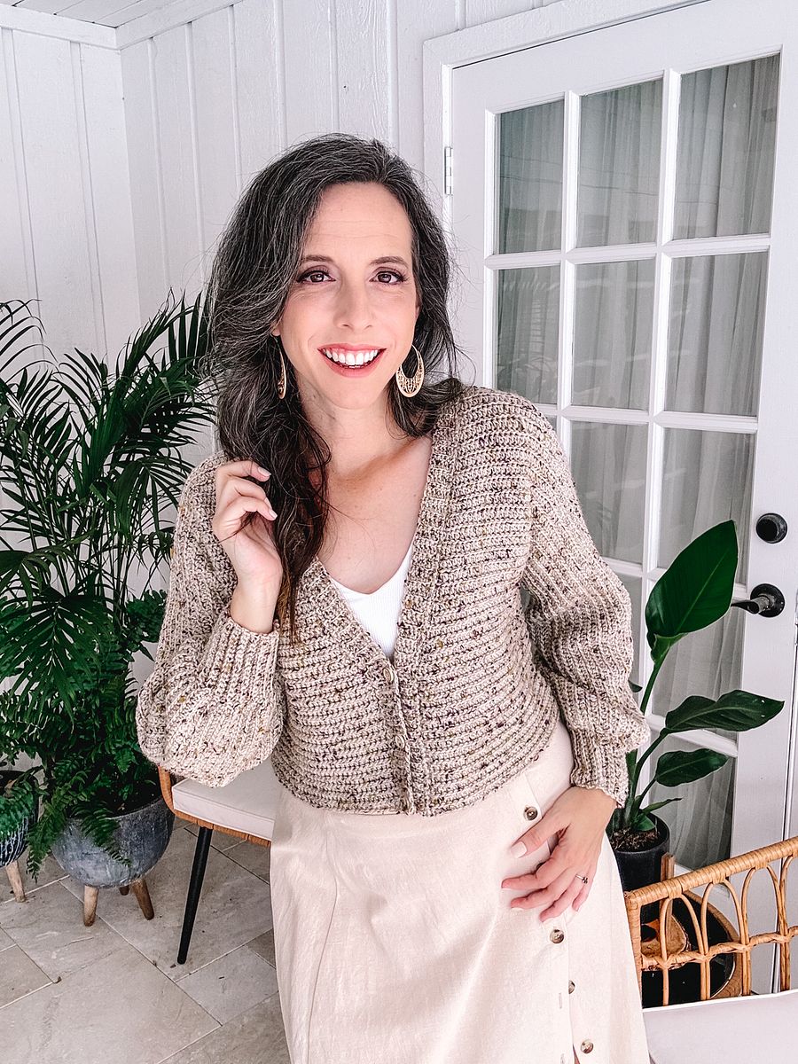 Finch V-Neck Crochet Cardigan Pattern product image (5)