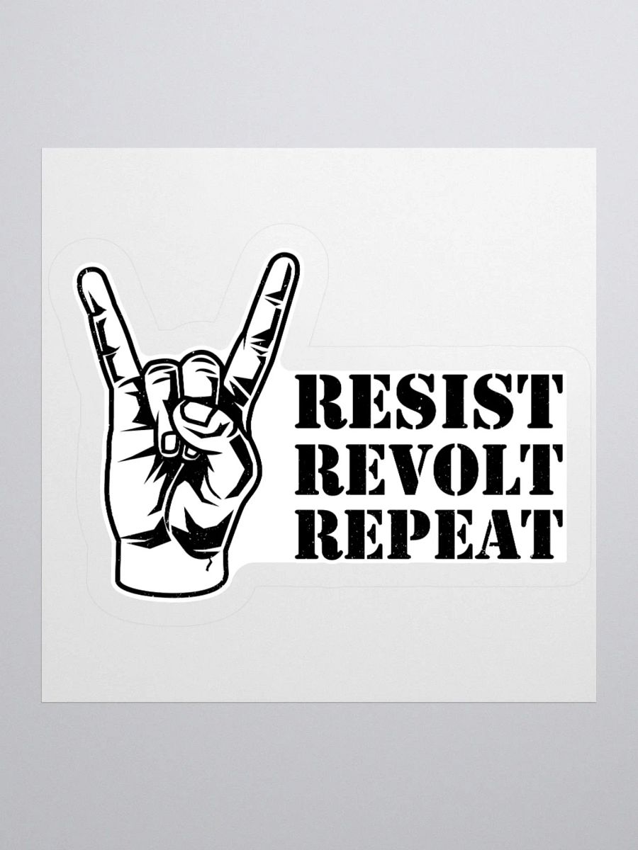 Rock On! Resist Revolt Repeat Sticker product image (2)