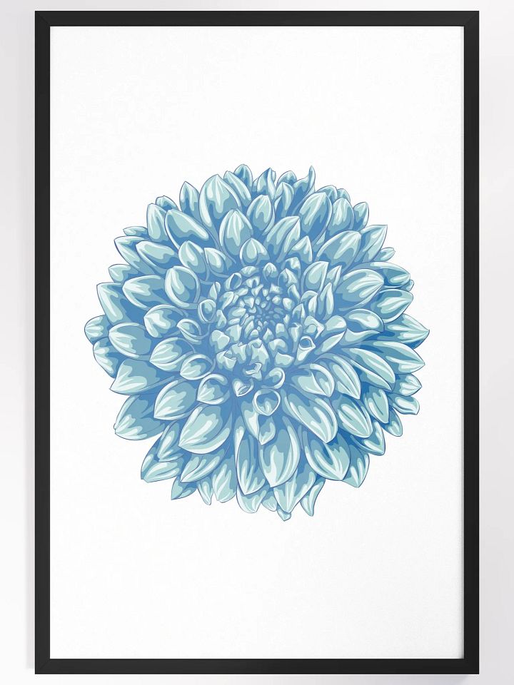 Blue Stylized Dahlia Bloom product image (1)