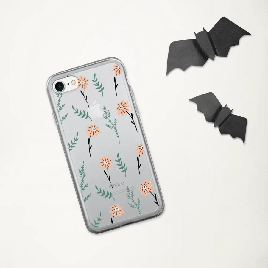 Aesthetic Floral Clear iPhone Case – Elegant and Protective Design product image (143)