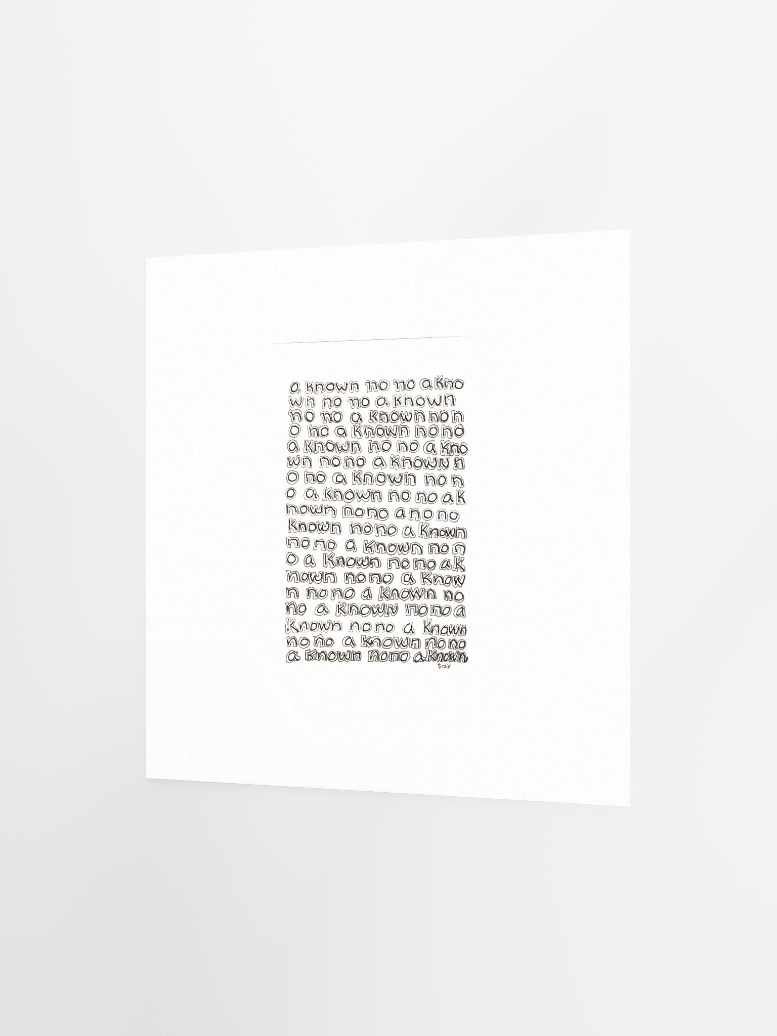 A Known No No panel card print product image (3)