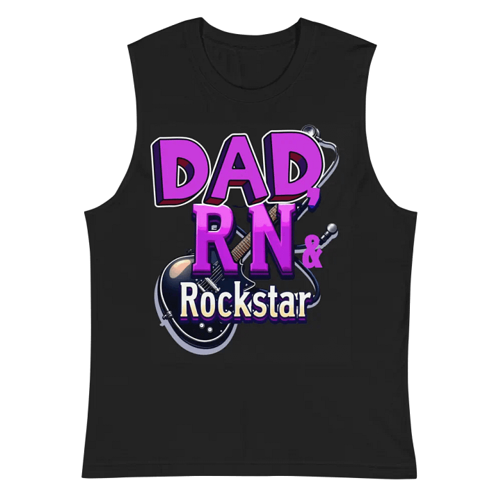 Rockstar Dad Muscle Tank product image (3)