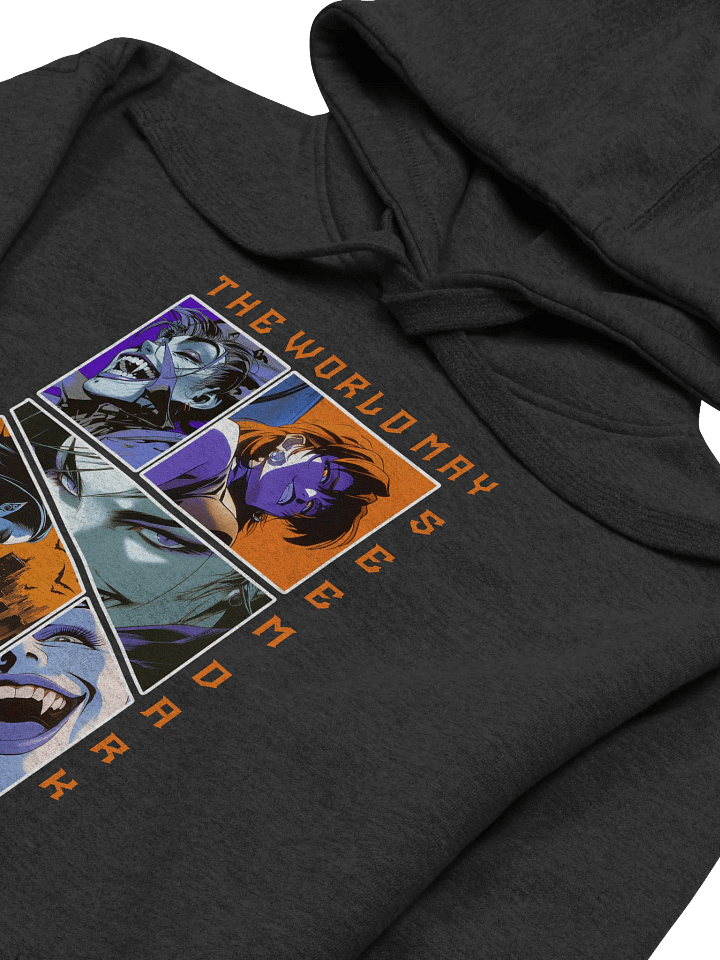 "The world may seem dark" Panel Front Unisex Printed Hoodie product image (2)