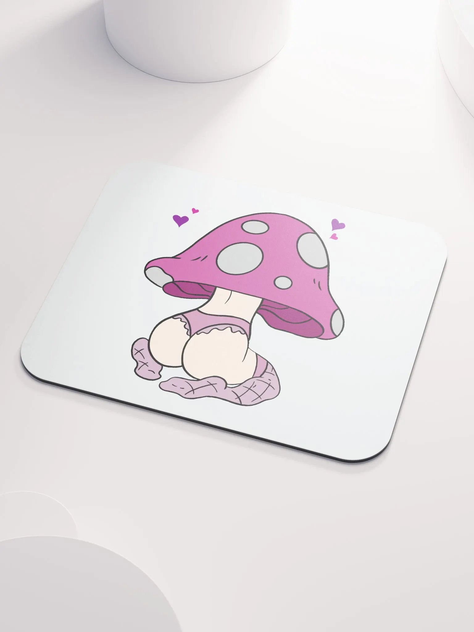 Mushroom baddie Desk Mat - Pink product image (3)