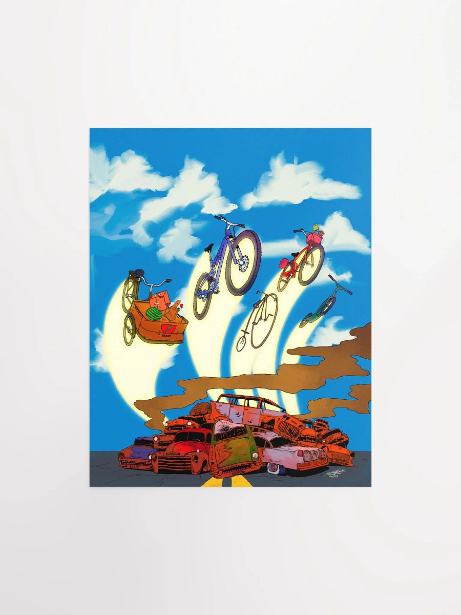 BICYCLES & THE EVOLUTION OF MOBILITY POSTER - NO TEXT product image (1)