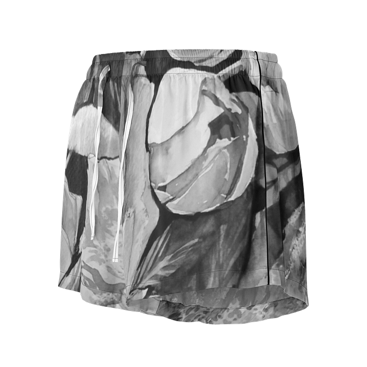 B&W Peonies - Women's Pajama Shorts product image (1)