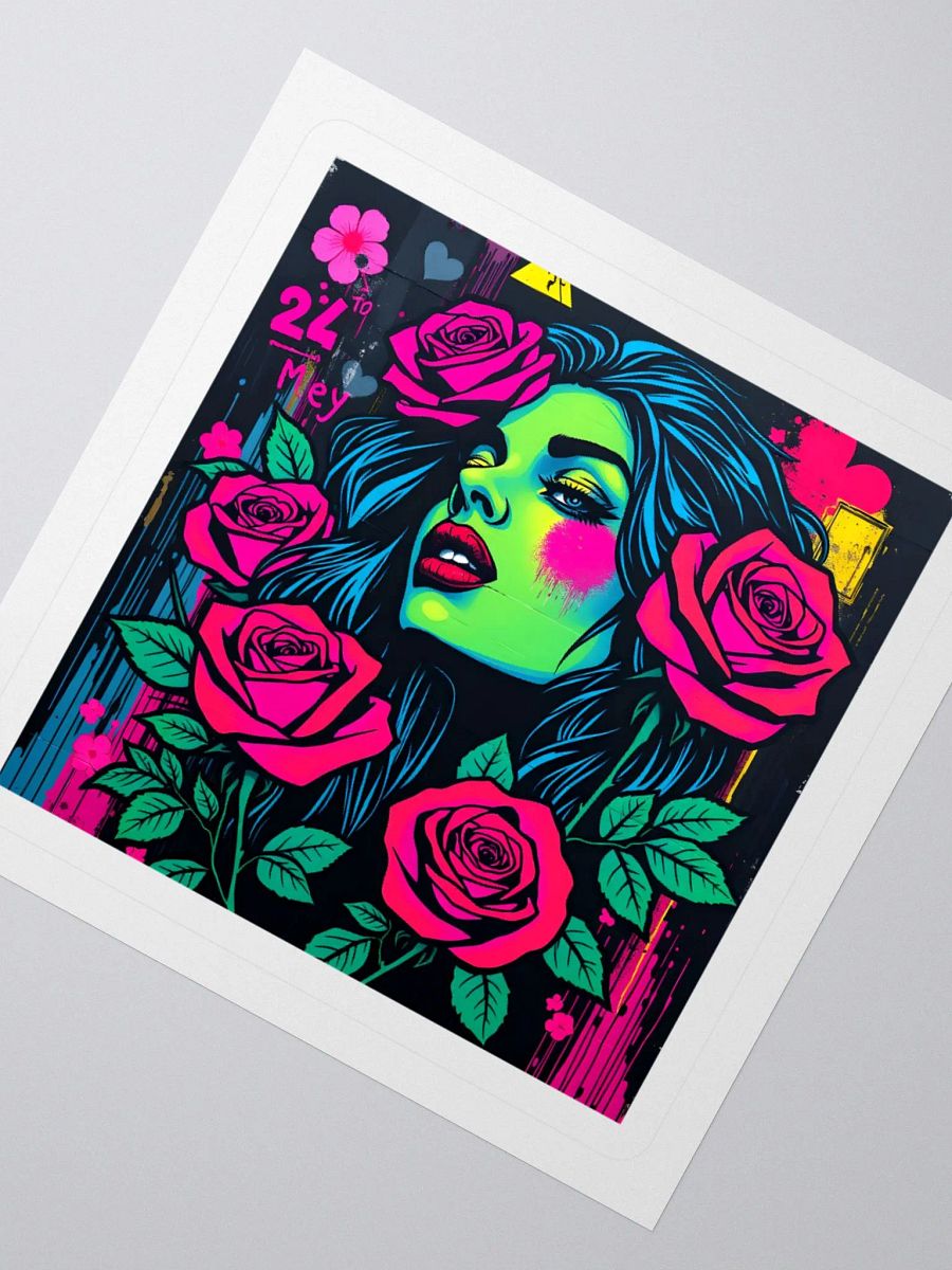 Graffiti Rose Kiss Cut Stickers product image (5)