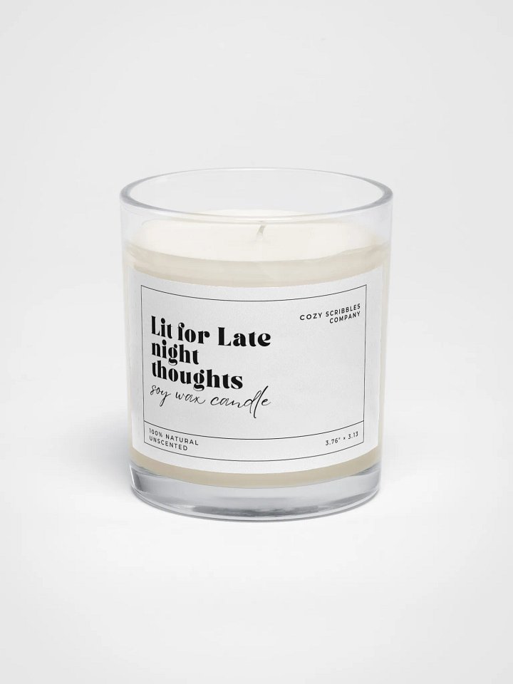 Late Night Thoughts Soy Wax Candle product image (1)