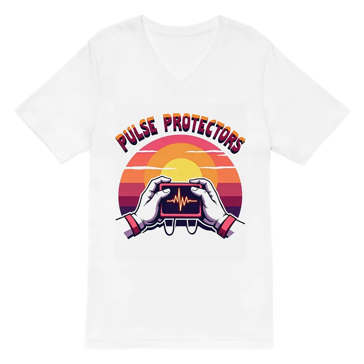 Heartbeat Sunset V-Neck Tee product image (6)