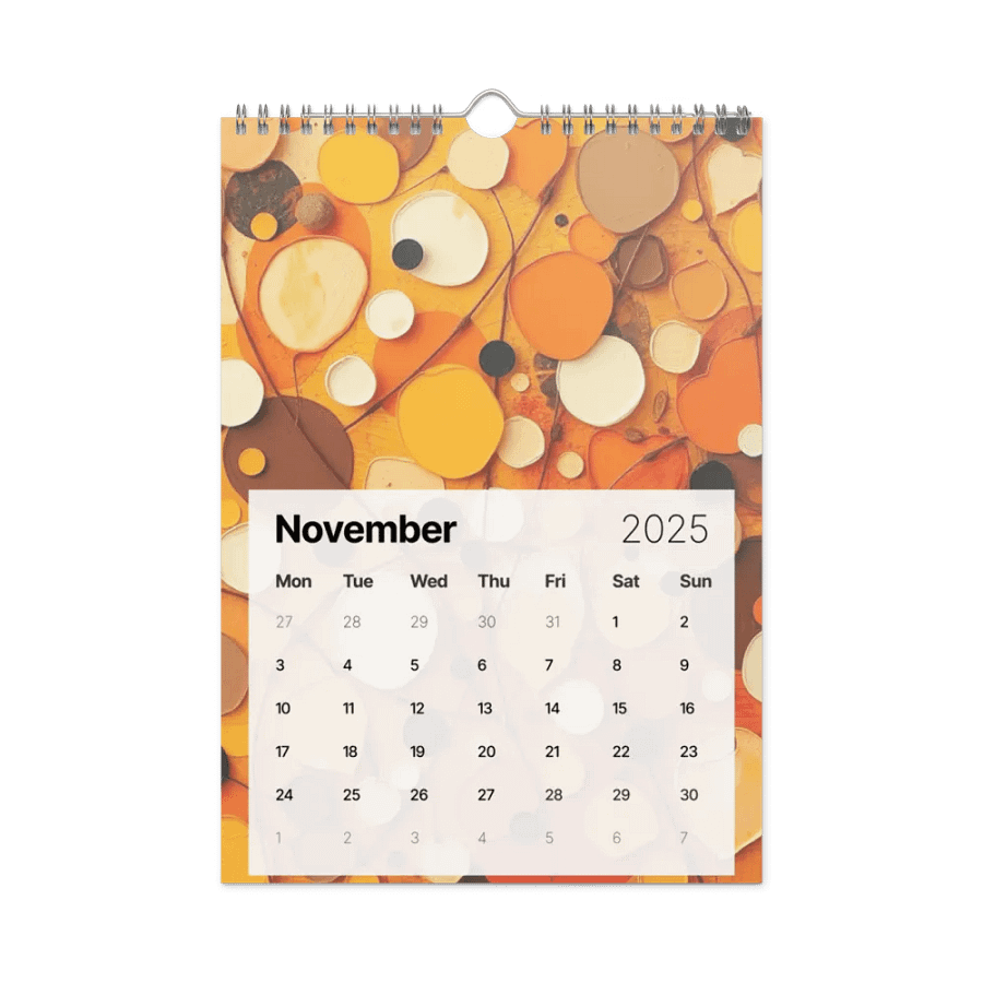ART ABSTRACT WALL CALENDAR 2025 product image (11)