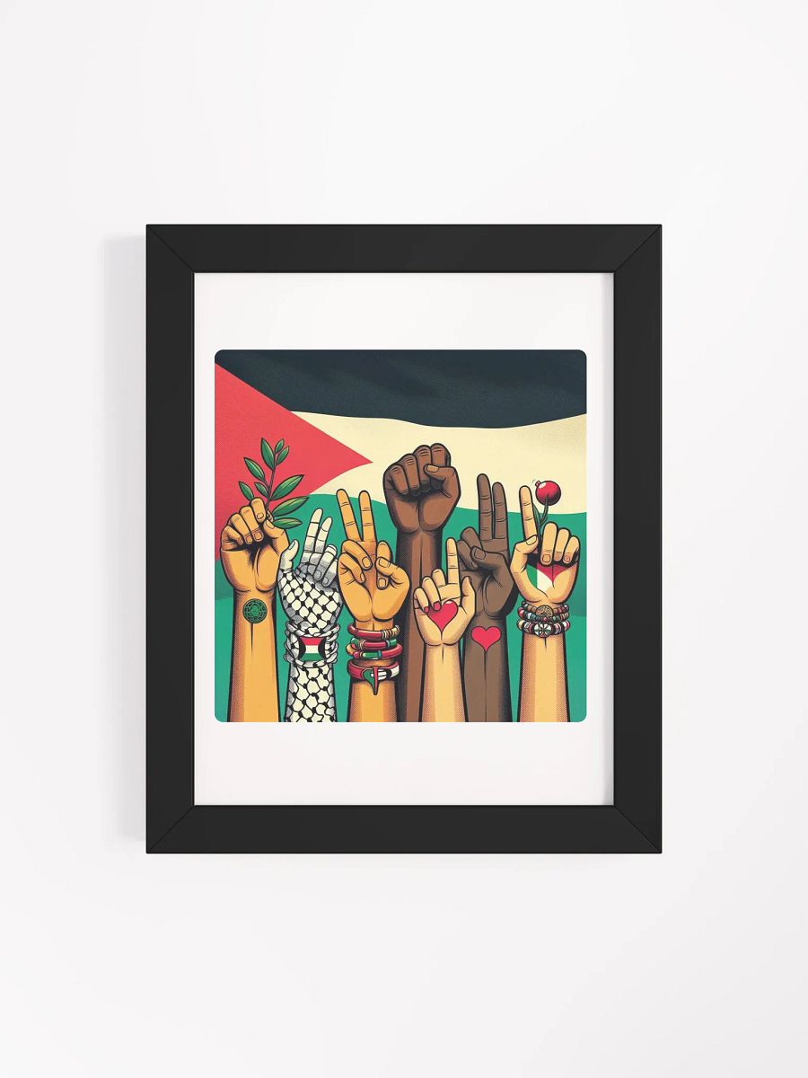 Unity in Diversity Framed Poster | free palestine product image (99)