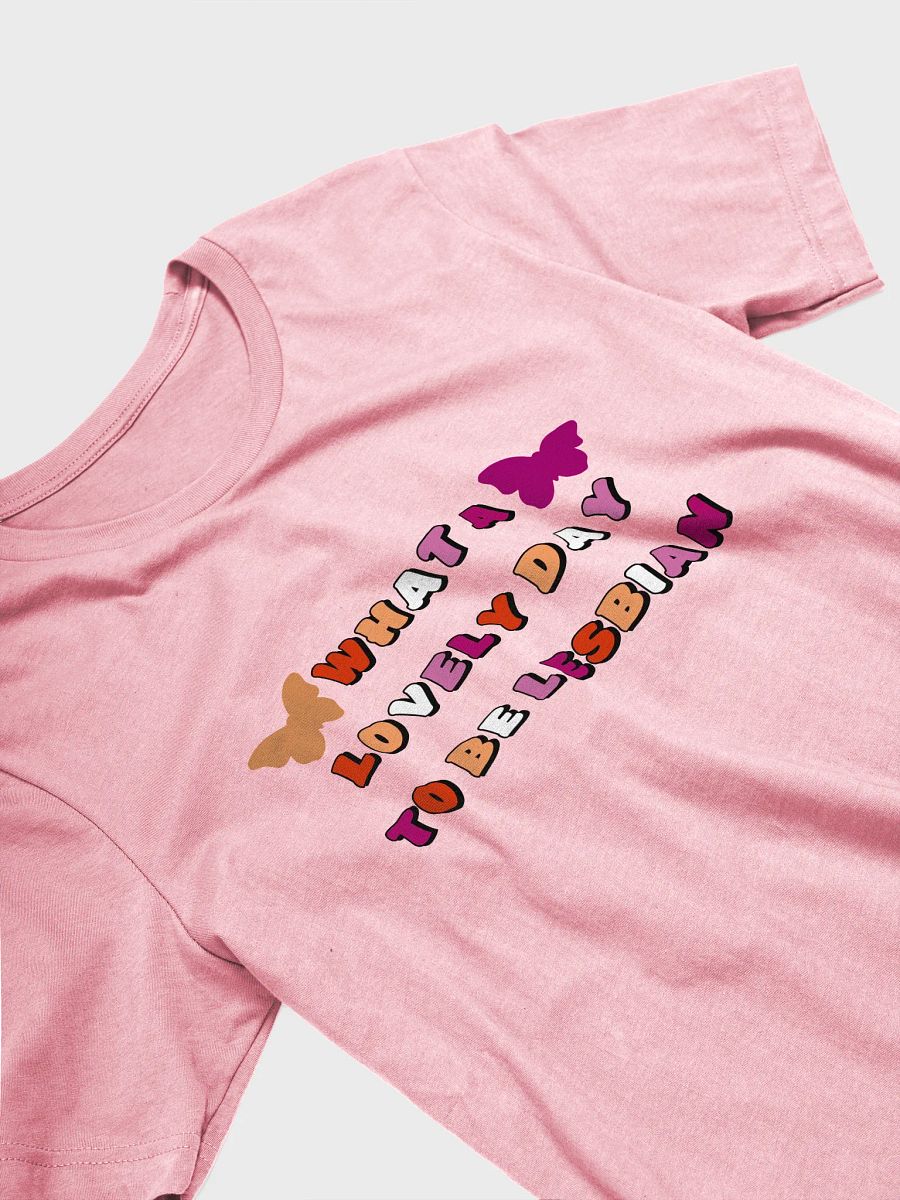 what a lovely day to be lesbian t-shirt product image (3)