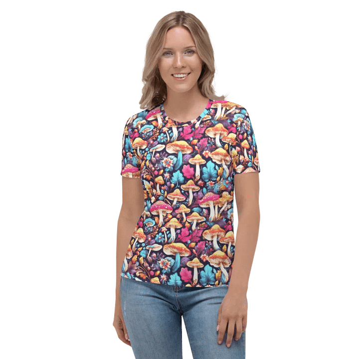 Mushroom Pattern All Over Print T-shirt product image (2)