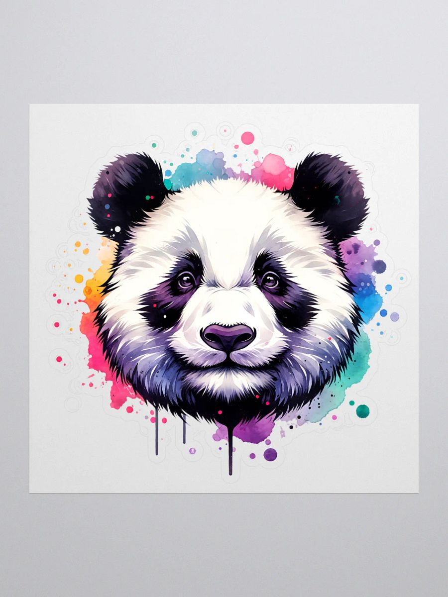 Watercolor Panda Kiss-Cut Sticker product image (1)