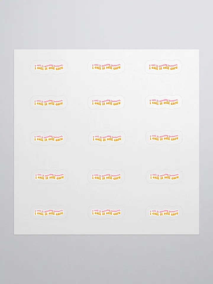 Self Care Sticker (SMALL Sheet) product image (1)