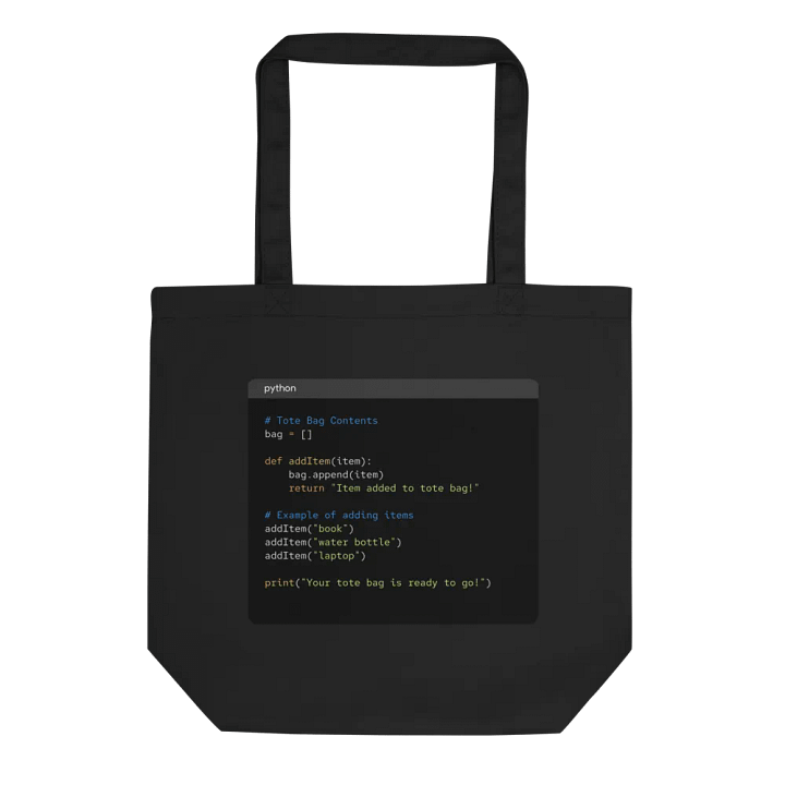 Code Carry-All: The Ultimate Programmer's Tote Bag product image (1)