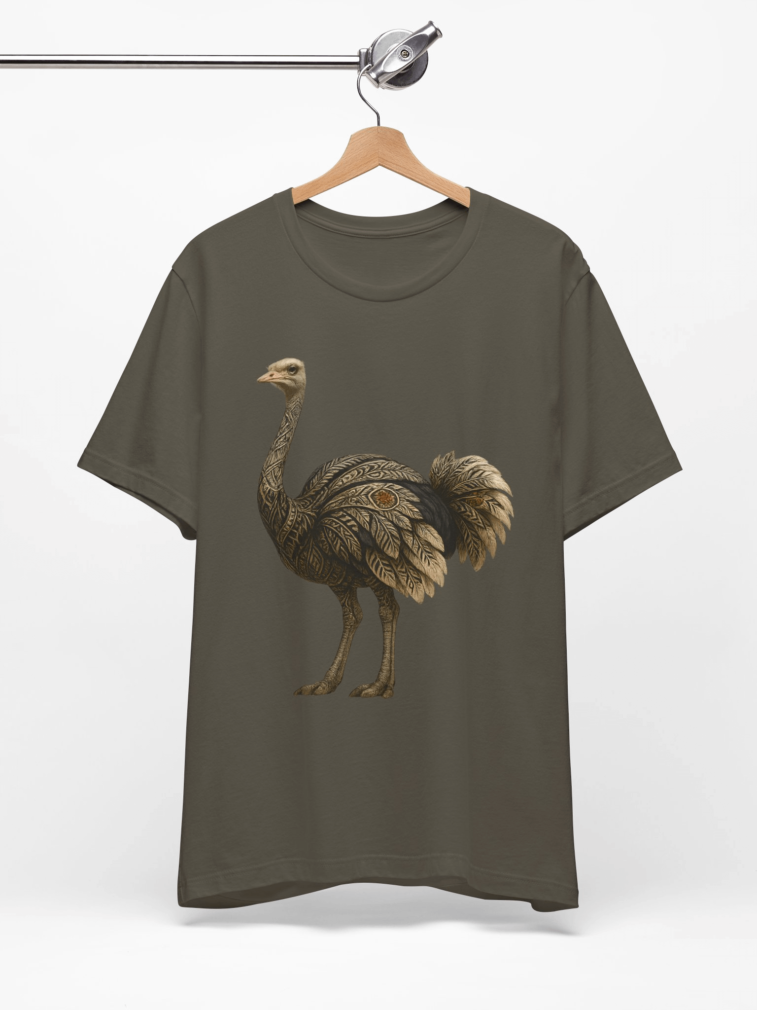 Elegant Ostrich Artistry T-Shirt product image (28)