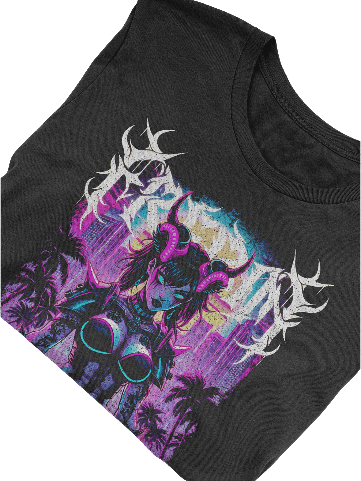 Neon Oni – Japanese Gothic Demon T-Shirt product image (2)