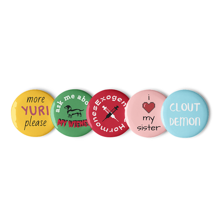 millennial cringe button set product image (2)