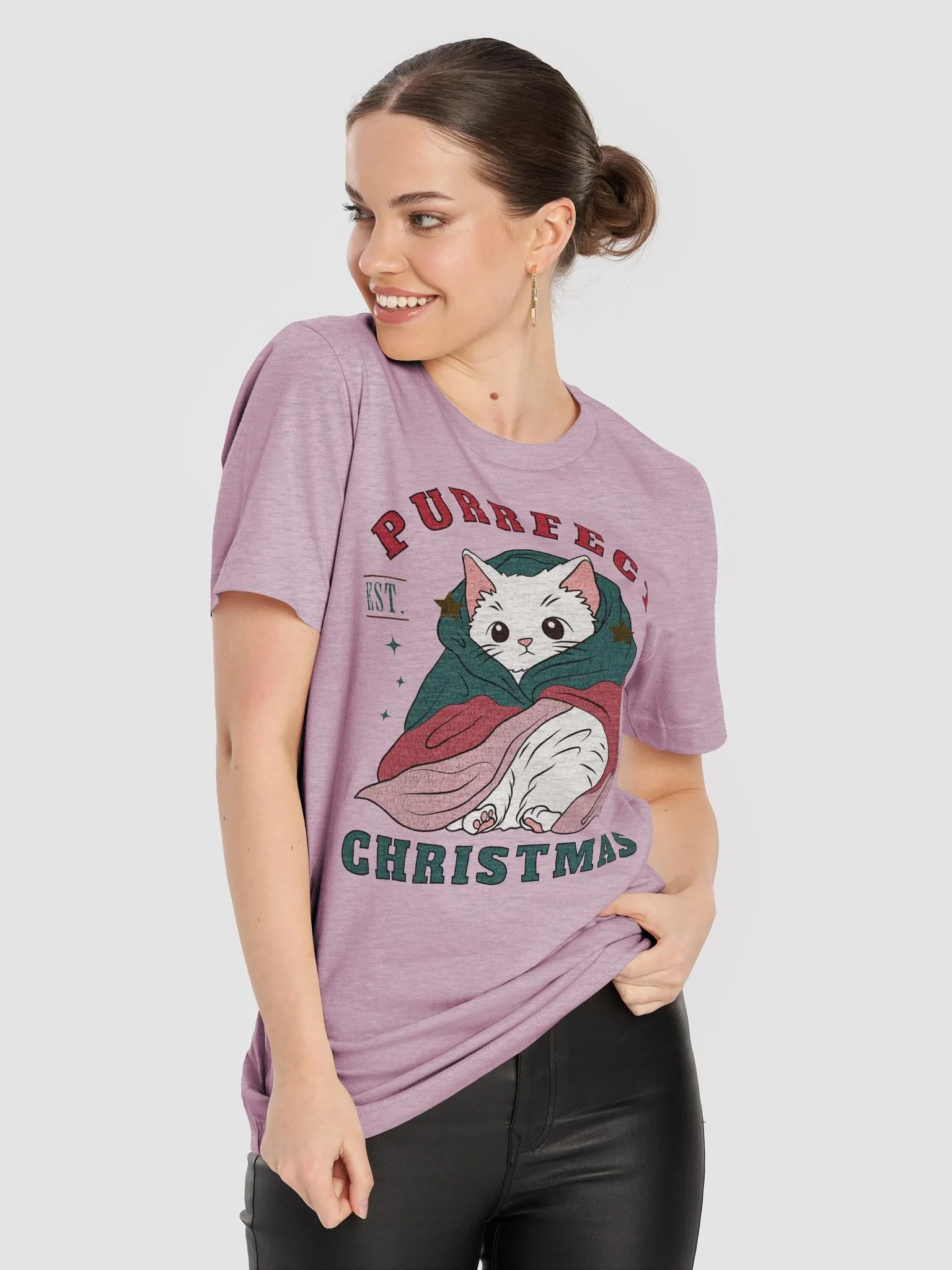 Cute T-Shirt Design- Purrfect Christmas product image (41)
