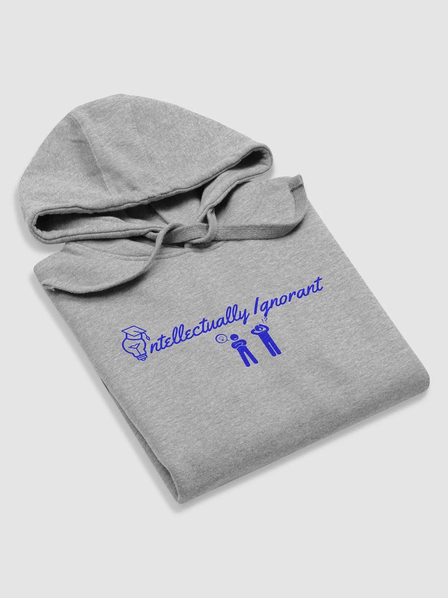 Intellectually Ignorant (Blue Logo) Cotton heritage Unisex premium Hoodie product image (27)