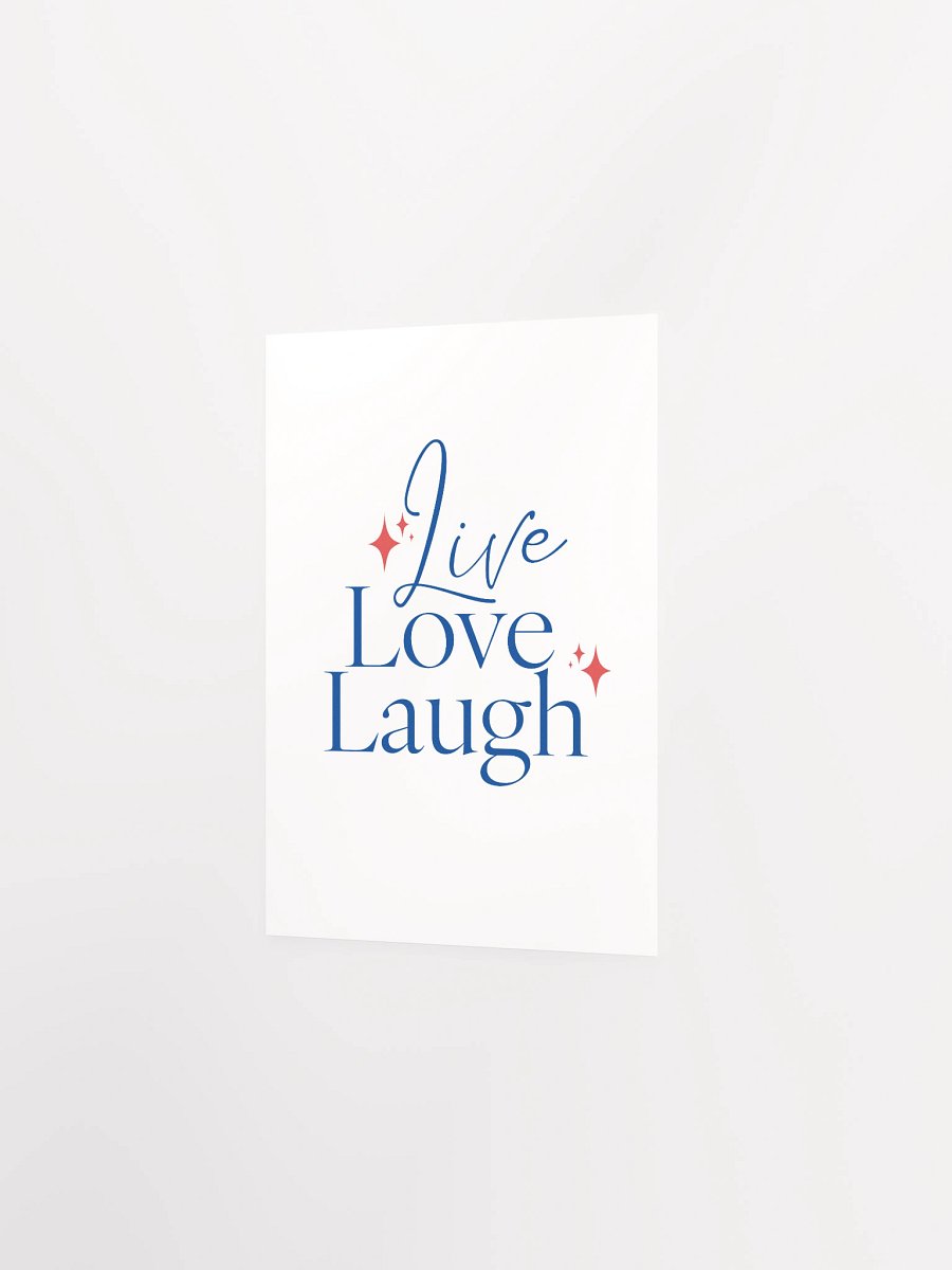 Live Love Laugh Paper Poster product image (2)