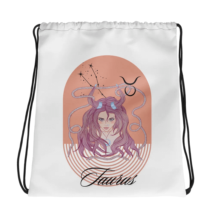 Reach for the Stars: Adorable Horoscope Drawstring Bag - Taurus product image (2)