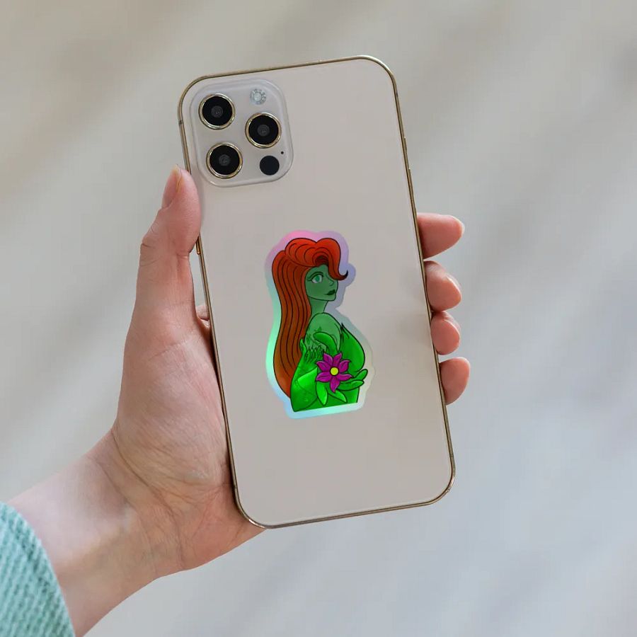 poison ivy holo sticker product image (8)