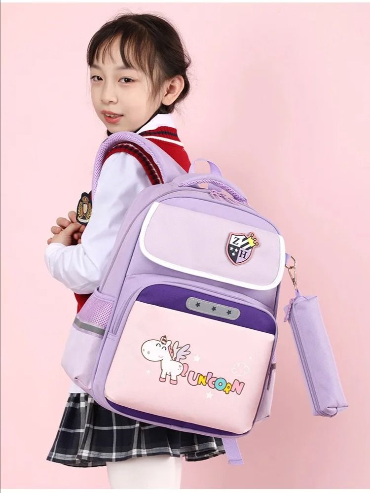 Children's Large Capacity Bag For Burden Reduction And Spine Protection product image (4)