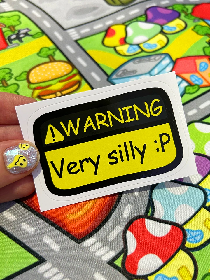 Warning Sticker (Very Silly) product image (2)