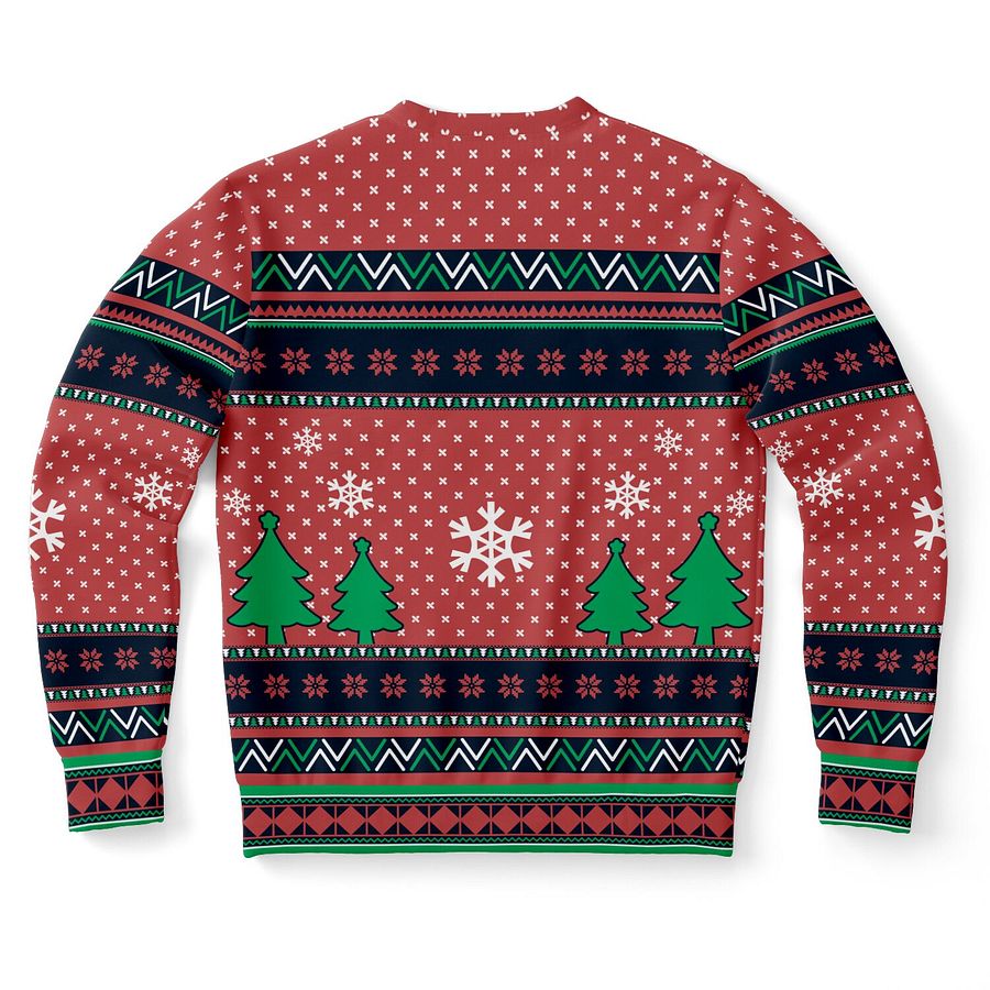 "I'm Full of Holiday Spirit" Ugly Christmas Sweater | Wine Lover Holiday Sweatshirt | Festive Drinking Humor Winter Outfit product image (10)