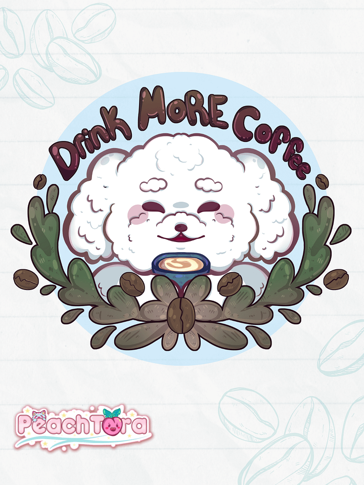Drink More Coffee 🐶 (Clear) product image (1)