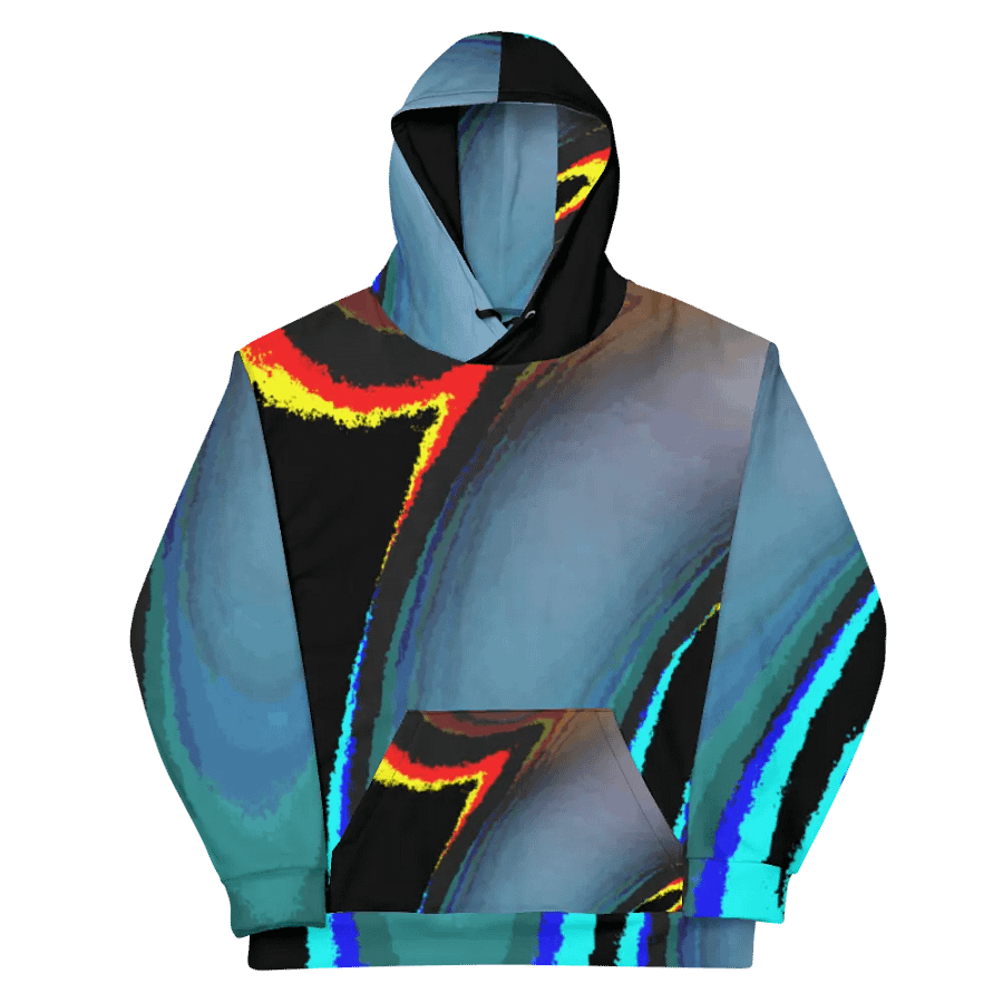 Darker Abstract Cool Swirl Unisex Pull On Hoodie product image (11)