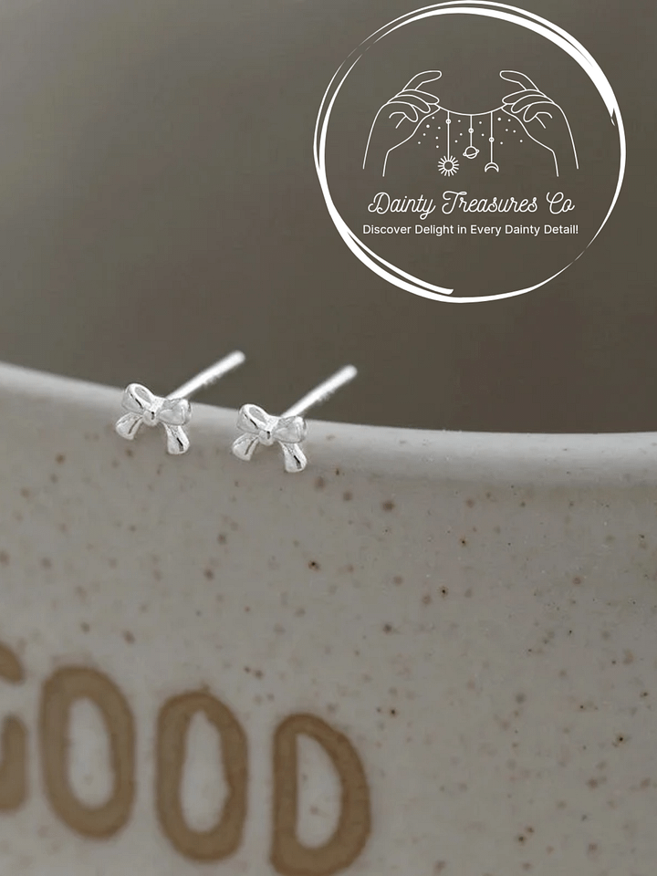 Dainty Bow Stud Earrings product image (1)