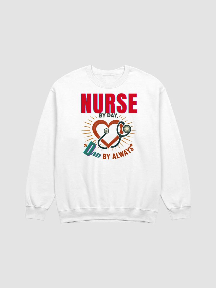 Nurse by Day, Dad by Always Crewneck Sweatshirt product image (2)