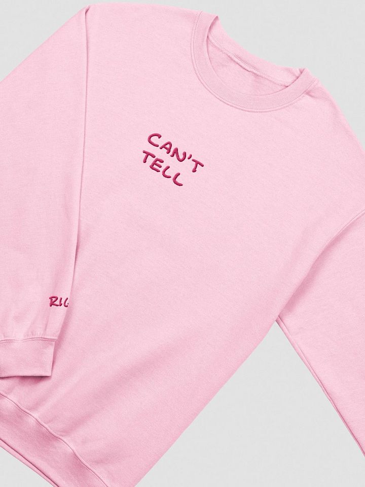 CAN'T TELL embroidered crewneck (pink) product image (2)