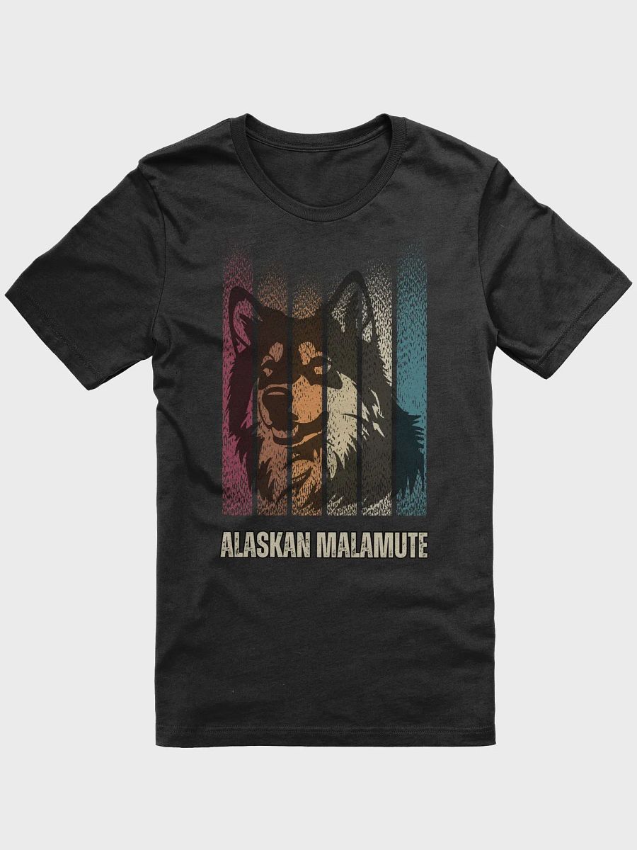 Alaskan Malamute Dark Gradation Color Regular Fit T-shirt product image (3)