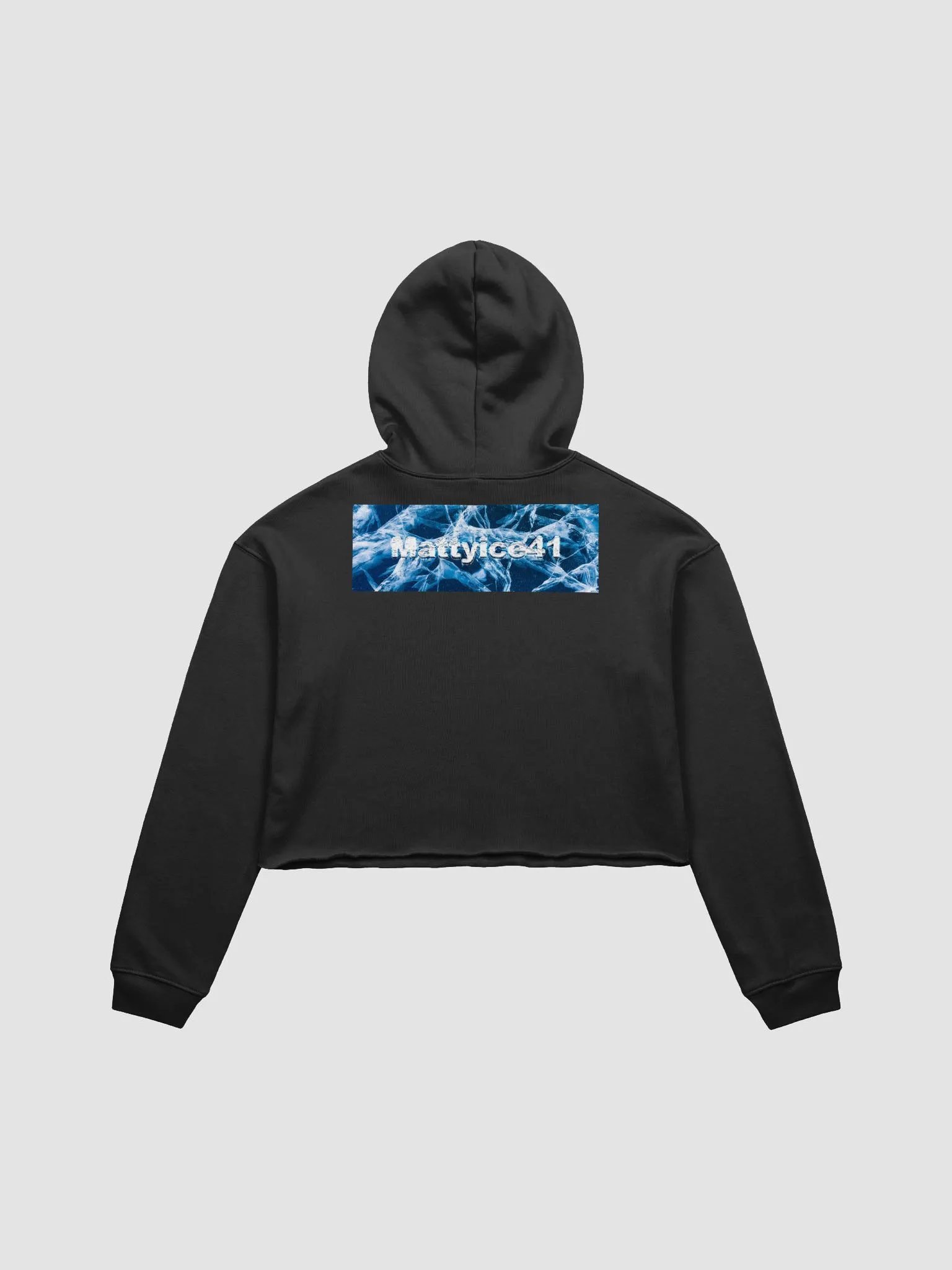 Mattyice Womens Black Cropped hoodie product image (2)