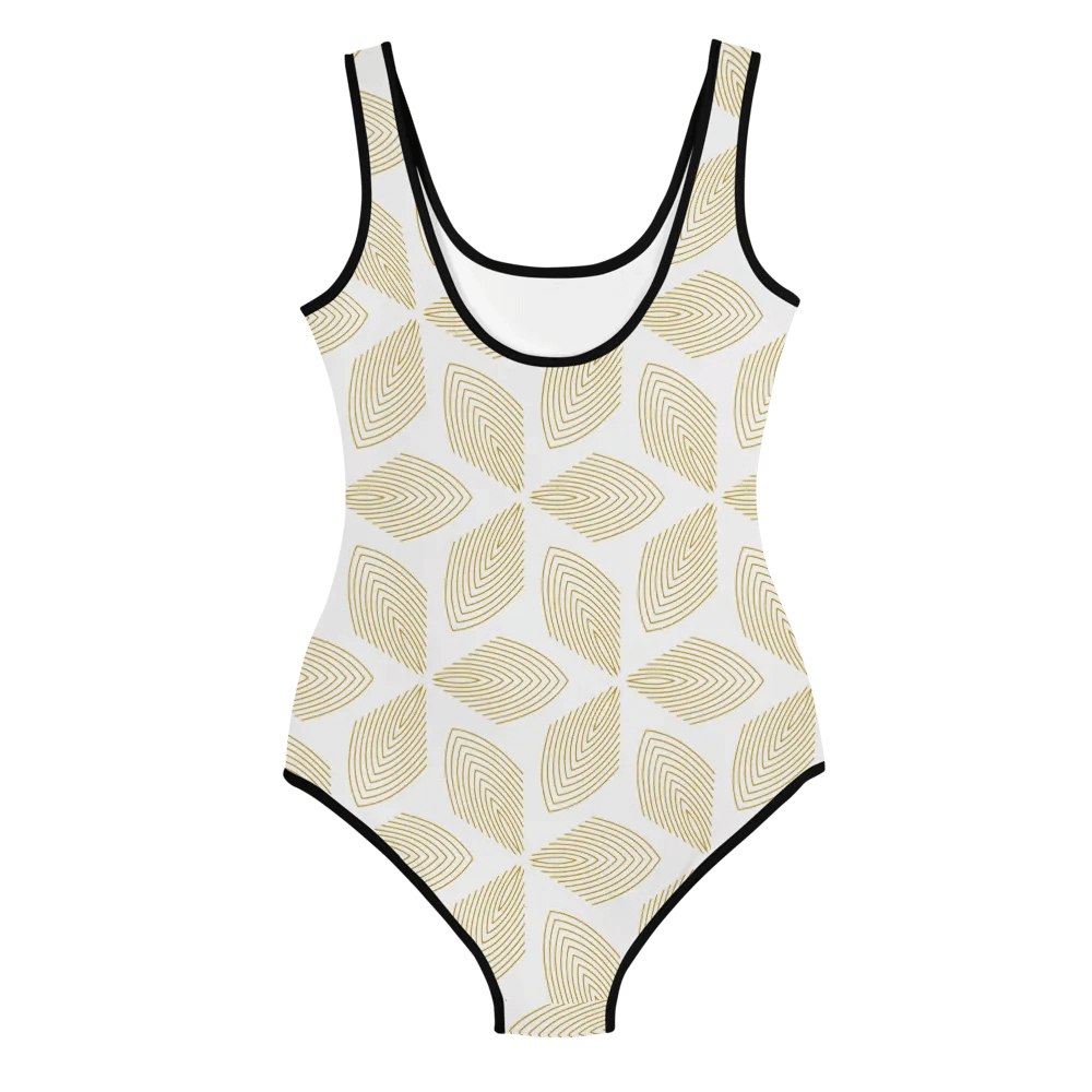 Golden Leaf Luxe – Elegant One-Piece Swimsuit" product image (2)