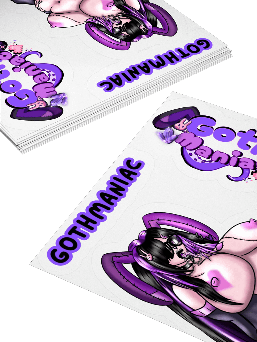 💜 GothManiac Sexy Sticker Sheet - 🐰Art By SinCityAlley💜 product image (8)