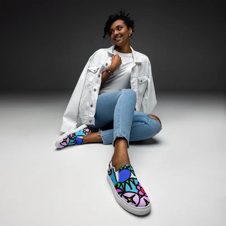Women's Floral Harmony Slip-Ons product image (1)