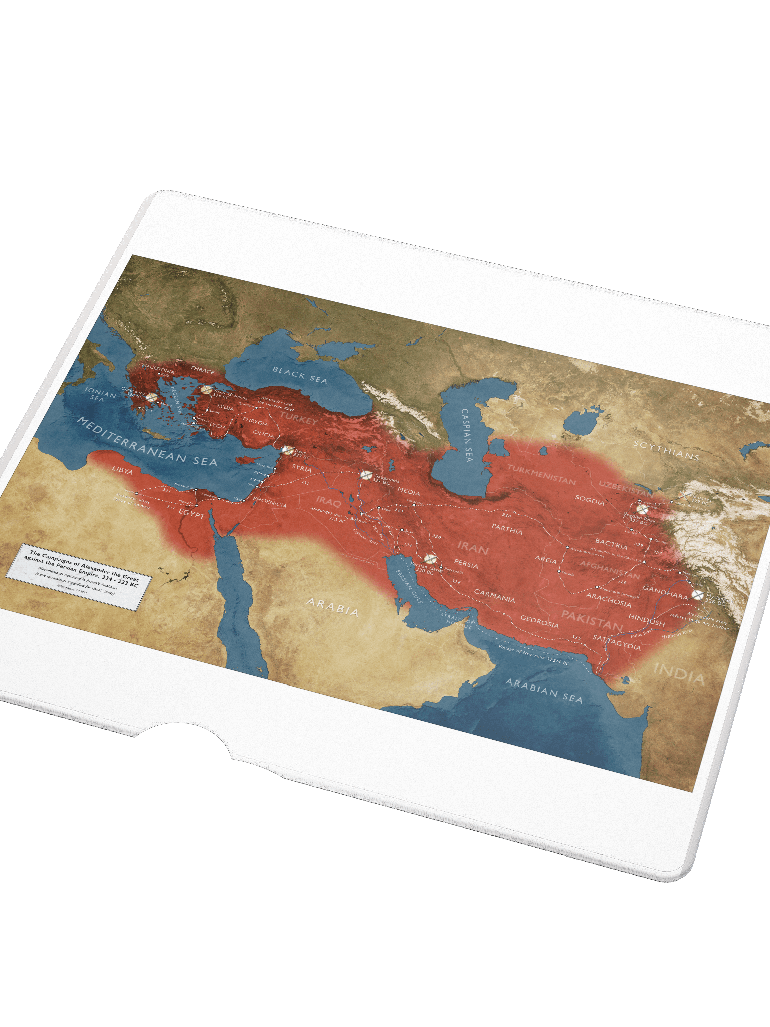 The Campaigns of Alexander - Gaming Mouse Pad product image (3)