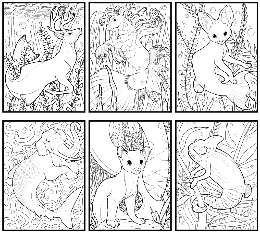 Diving Deep: An Embellished Coloring Book - set 1 product image (3)