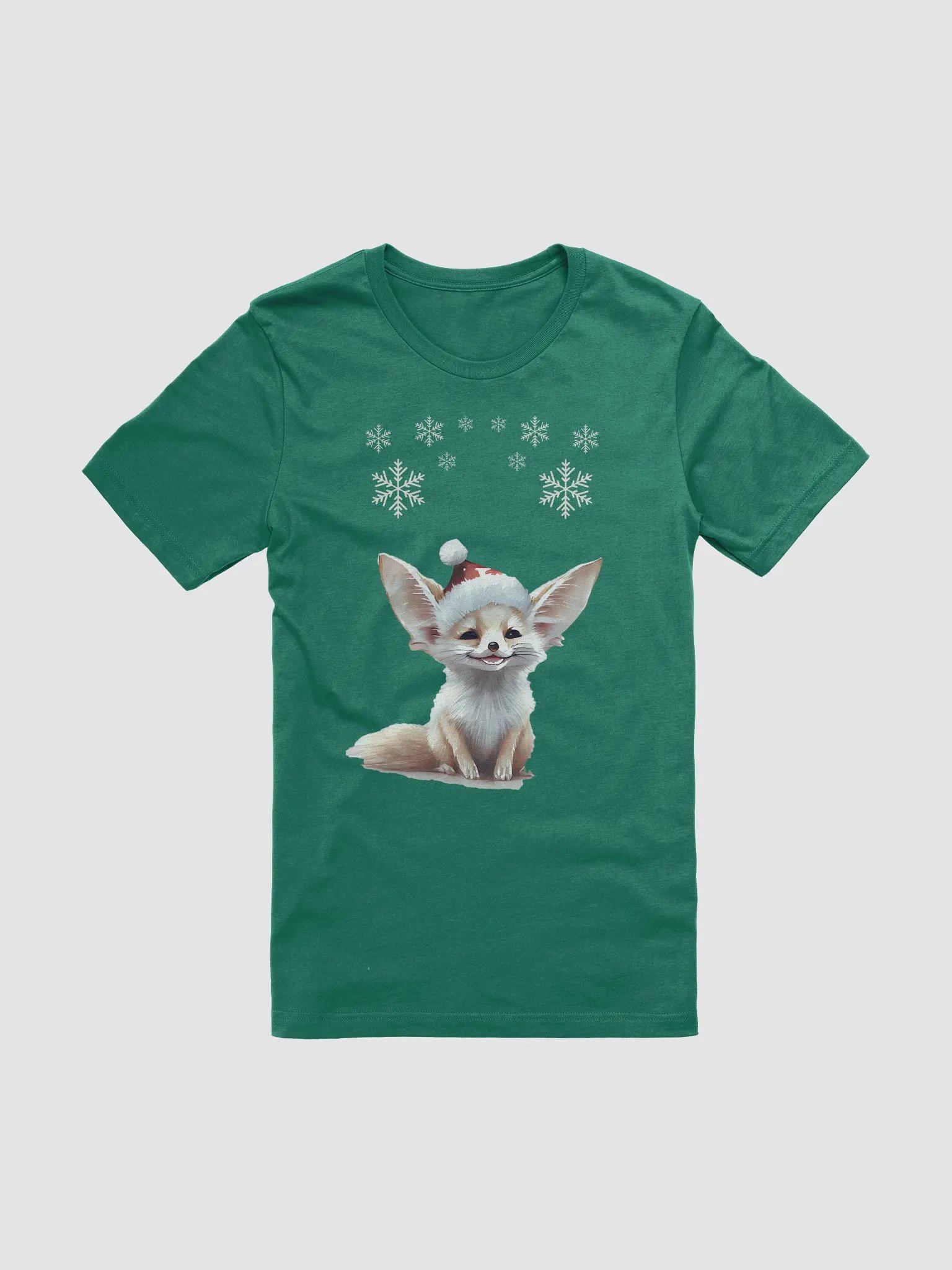 Santa Fennec Fox Christmas T-Shirt product image (1)