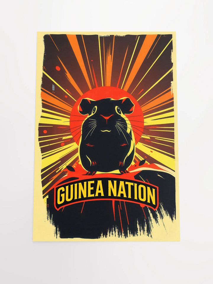 GUINEA NATION Vibrant Pop Art Matte Poster product image (1)